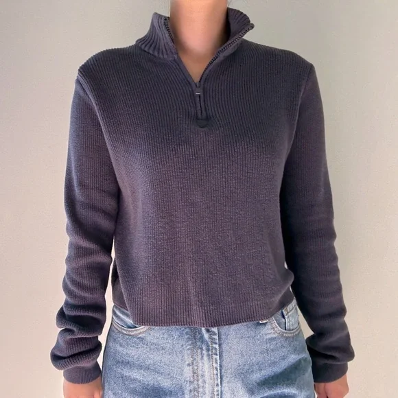 Brandy Melville Cazey Half-Zip Sweater - Picture 1 of 4